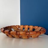 Italian woven ceramic fruit bowl, 1960