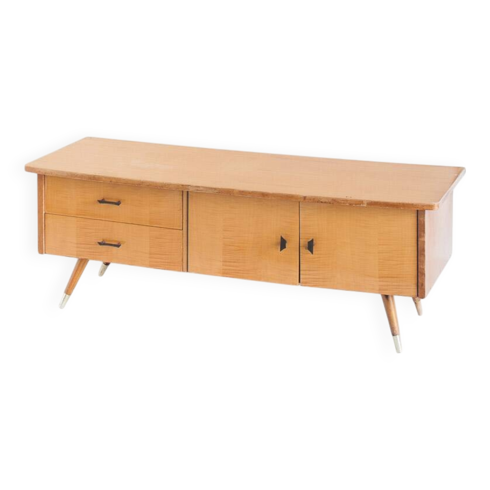 Vintage low sideboard / TV cabinet (former dressing table). France, 1960s