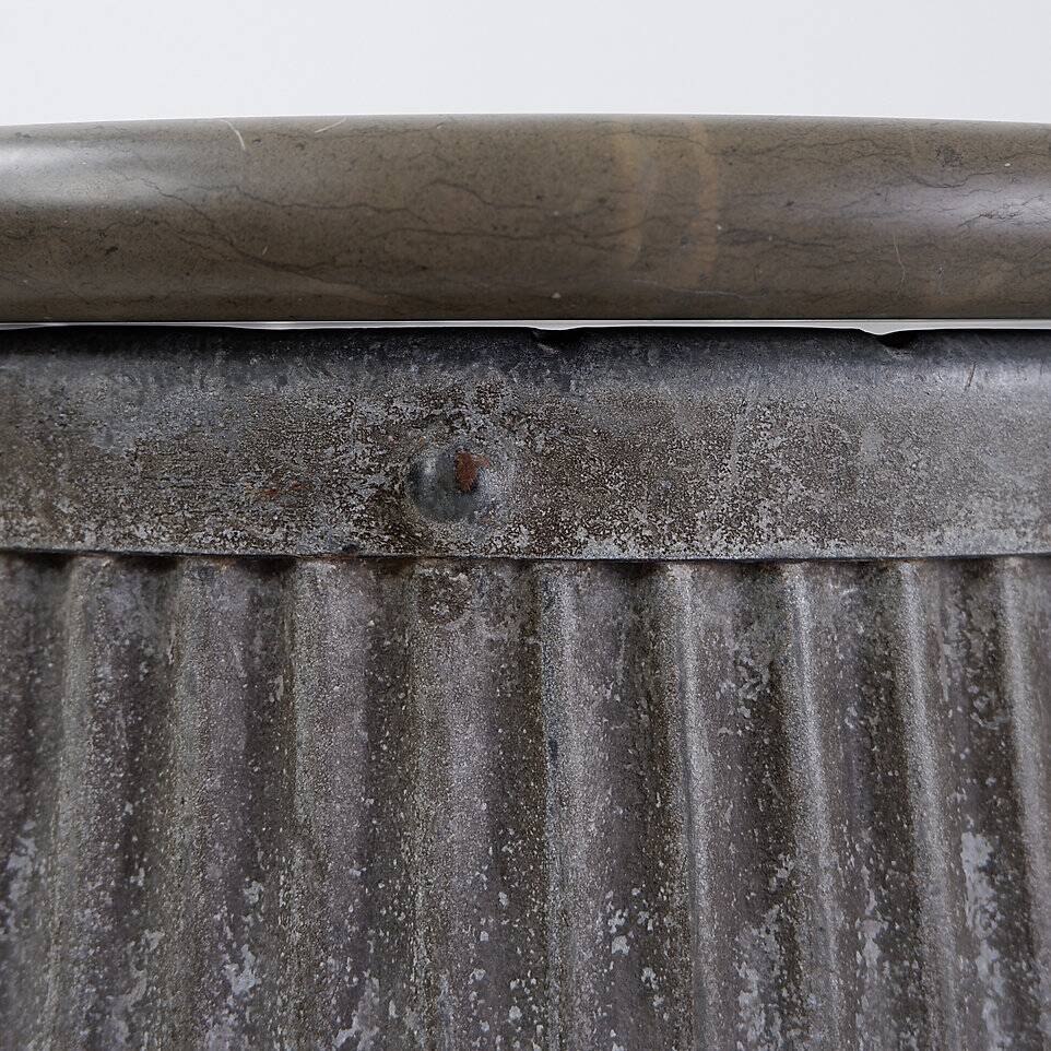 Vintage "Dolly Tub" Rival Side Table - Polished stone top - Circa 1930