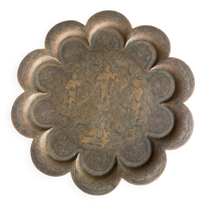 plateau à thé oriental - cuivre