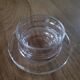 Butter dish with crystal glass dome