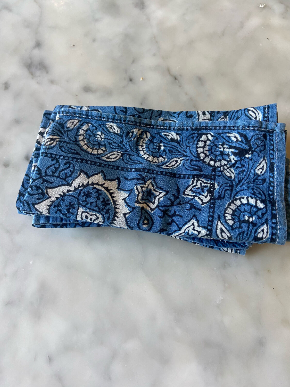Set of 6 vintage printed towels