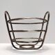 Postmodern Sheffield Plated Metal Fruit Basket by Lino Sabattini, Marked, Italy