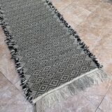 Moroccan rug, Handmade wool rug, Solid rug, Moroccan runner rug, zanafi runner