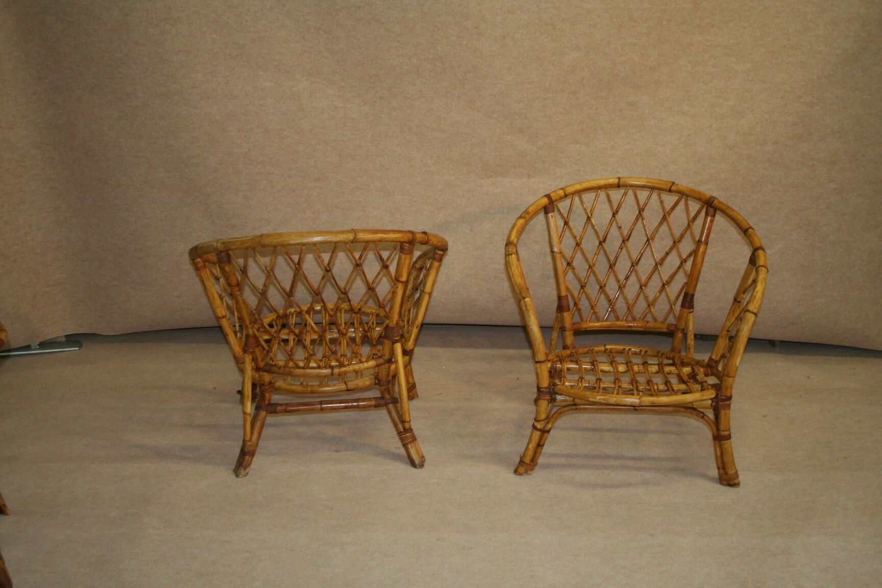 vintage rattan living room