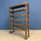 Old wooden shelf from a shoemaker.