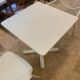 White folding table 70x70