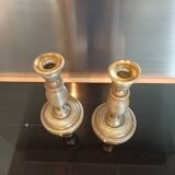 19th century bronze candlesticks