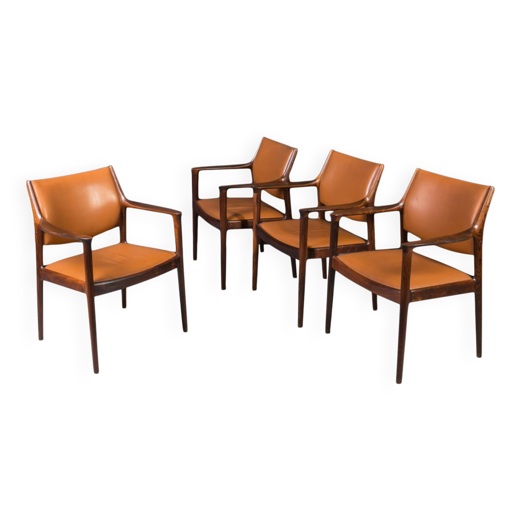 Set of 4  "Elton" Armchairs by Torbjørn Afdal, Norway, 1960s