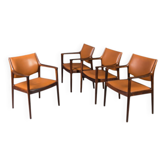 Set of 4  "Elton" Armchairs by Torbjørn Afdal, Norway, 1960s