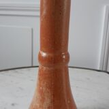 70s stoneware candle holder