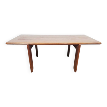 Table basse en teck massif danois / Style Mid-Century Modern / Années 1970.