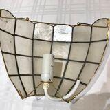 Pair of mother-of-pearl shell sconces
