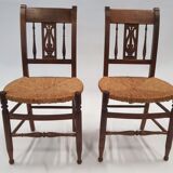 Pair of chairs lyre back