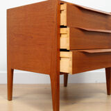 A vintage Danish mid-century bedside table attributed to Kai Kristiansen