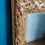 Gilded beveled mirror