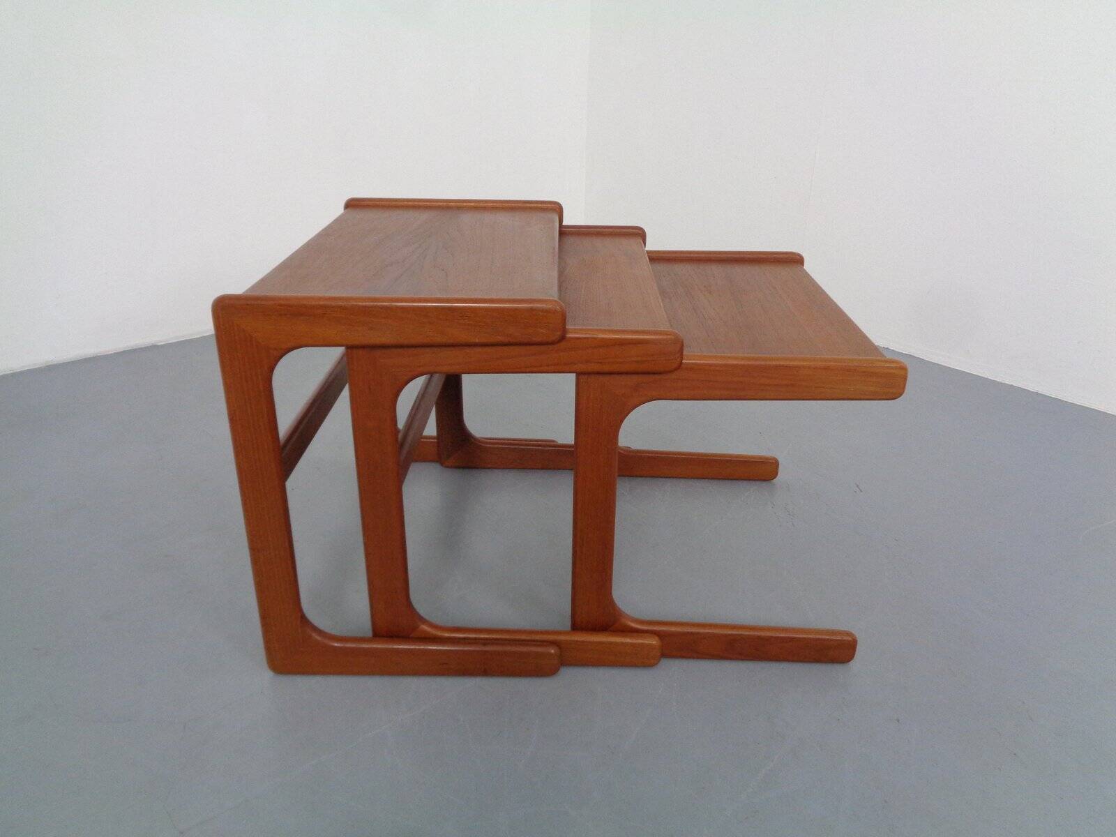 Danish Teak Nesting Tables from Salin Nyborg, 1960s, Set of 3