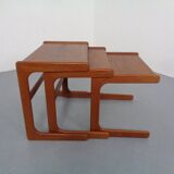 Danish Teak Nesting Tables from Salin Nyborg, 1960s, Set of 3
