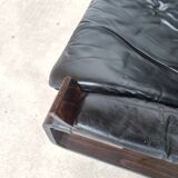 Pair of Kroken armchairs in black leather