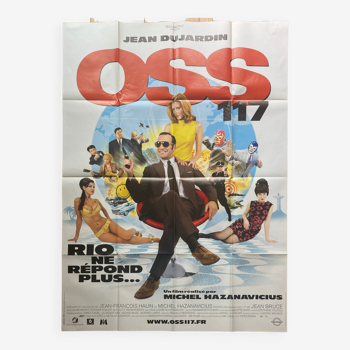 Original cinema poster "OSS 117 Rio no longer responds" Jean Dujardin