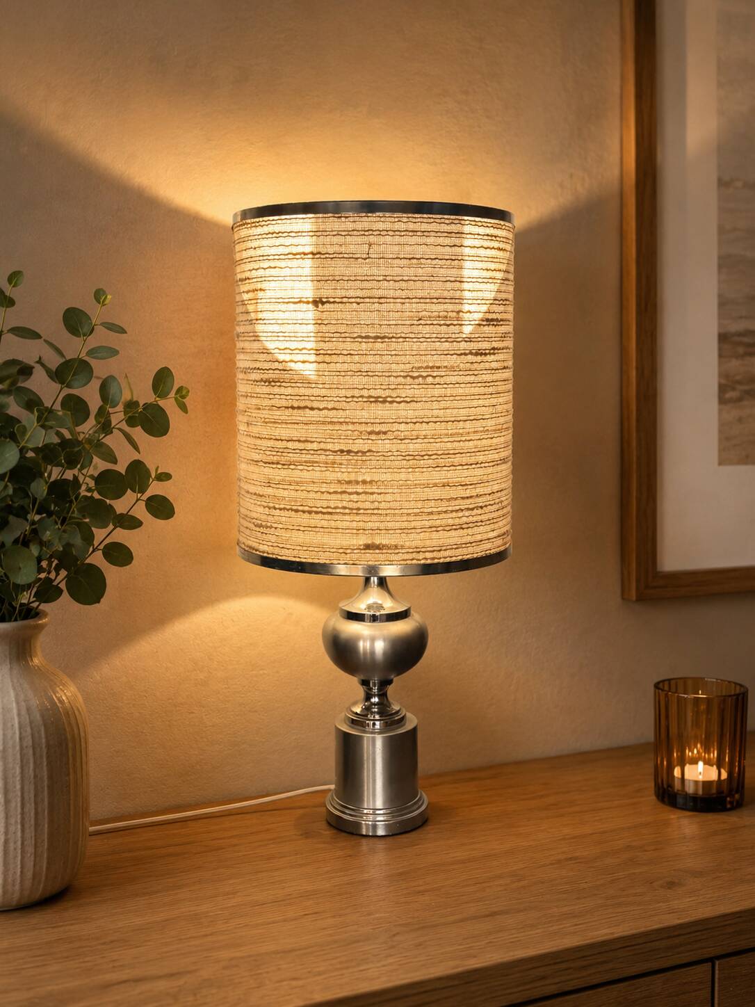 Space Age aluminium lamp