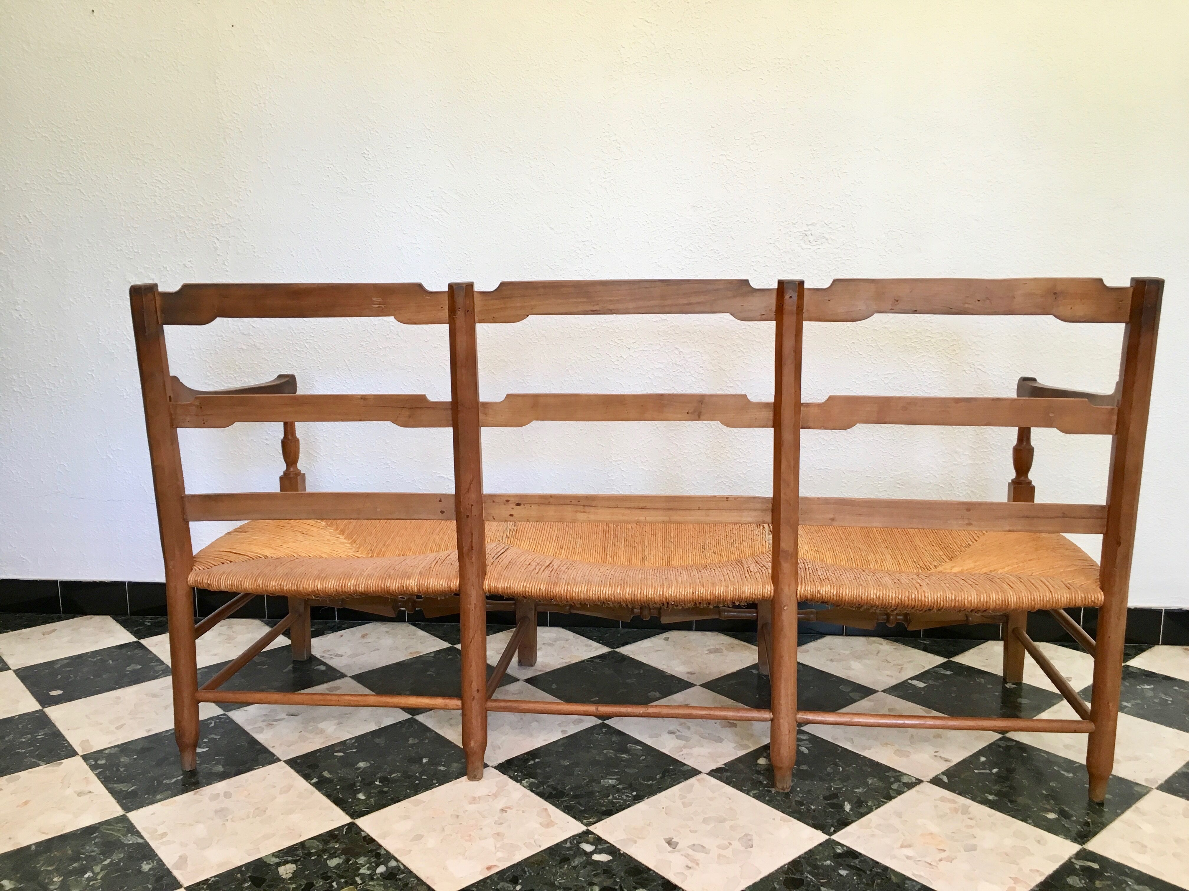 Provencal bench mulched 19th century