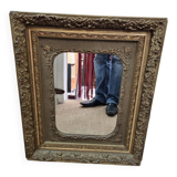 Giltwood mirror gilded wood late 19th century (66×55cm)