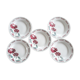 Assiettes à dessert années 30 de Hamage et Moulin des Loups France