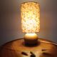 table lamp wood lampshade printed with Liberty flowers
