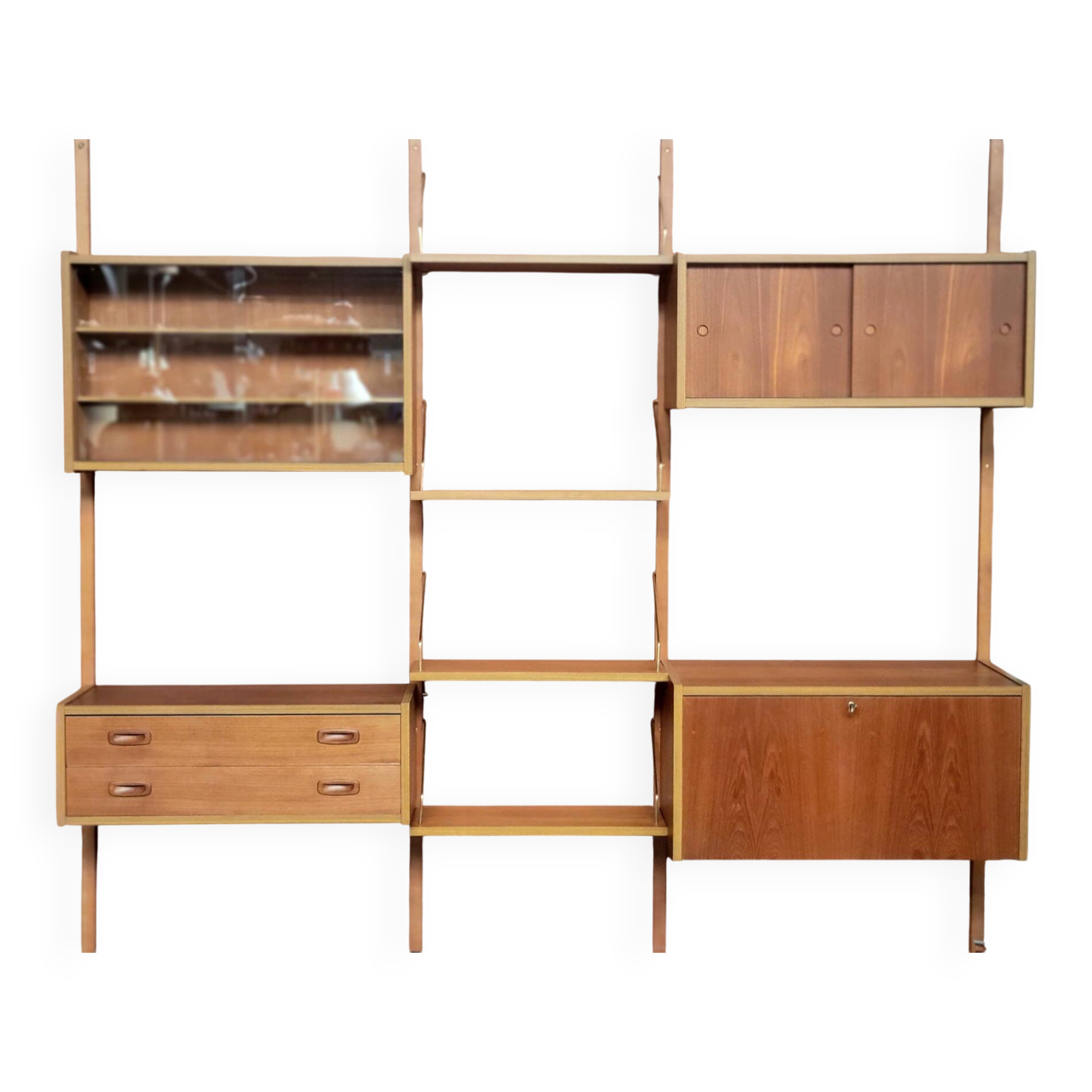 PS System wall unit by Preben Sørensen for Randers Møbelfabrik