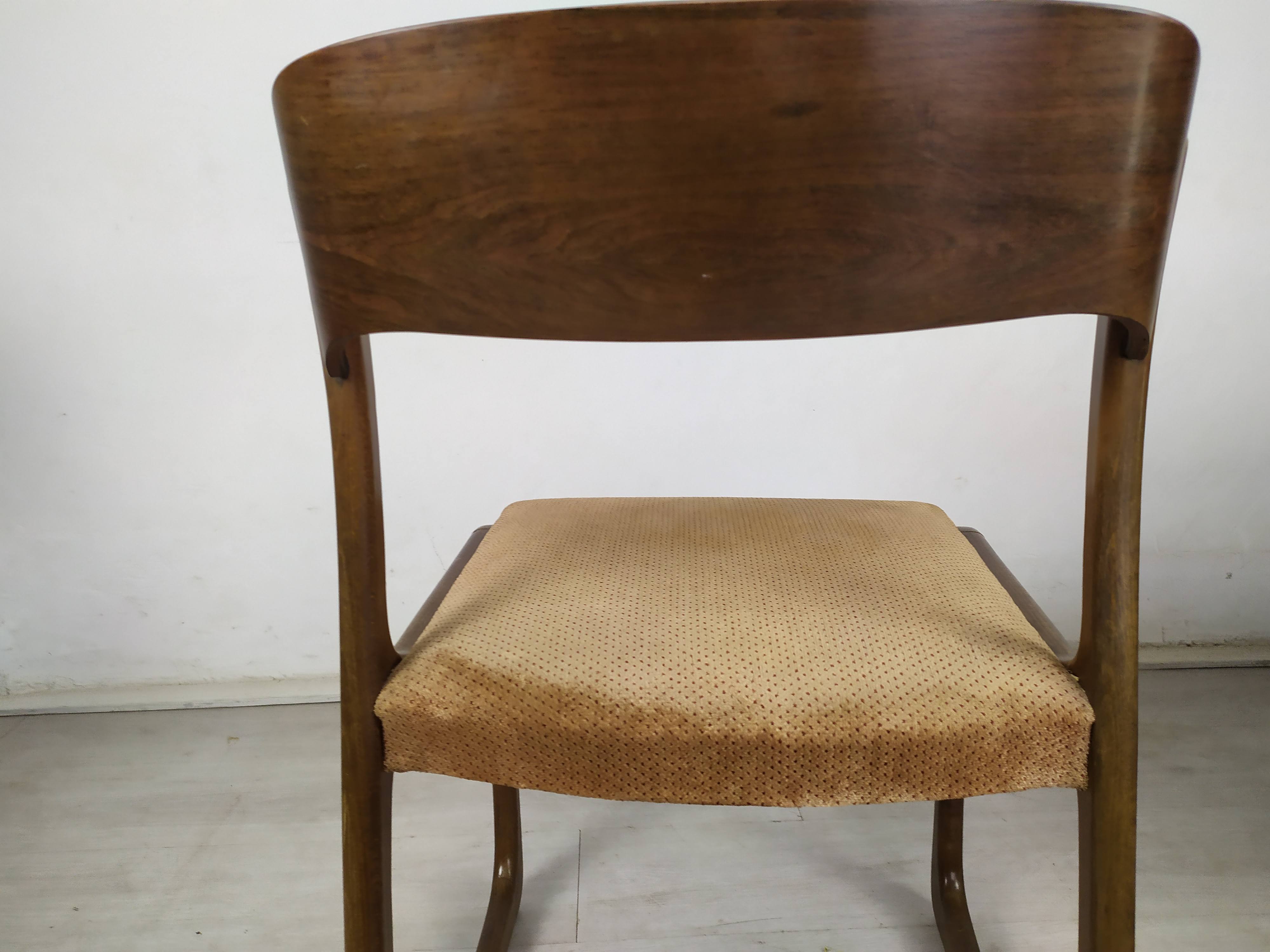 4 baumann sleigh chairs