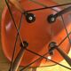 4 Chaises Charles & Ray Eames Herman Miller DSW orange