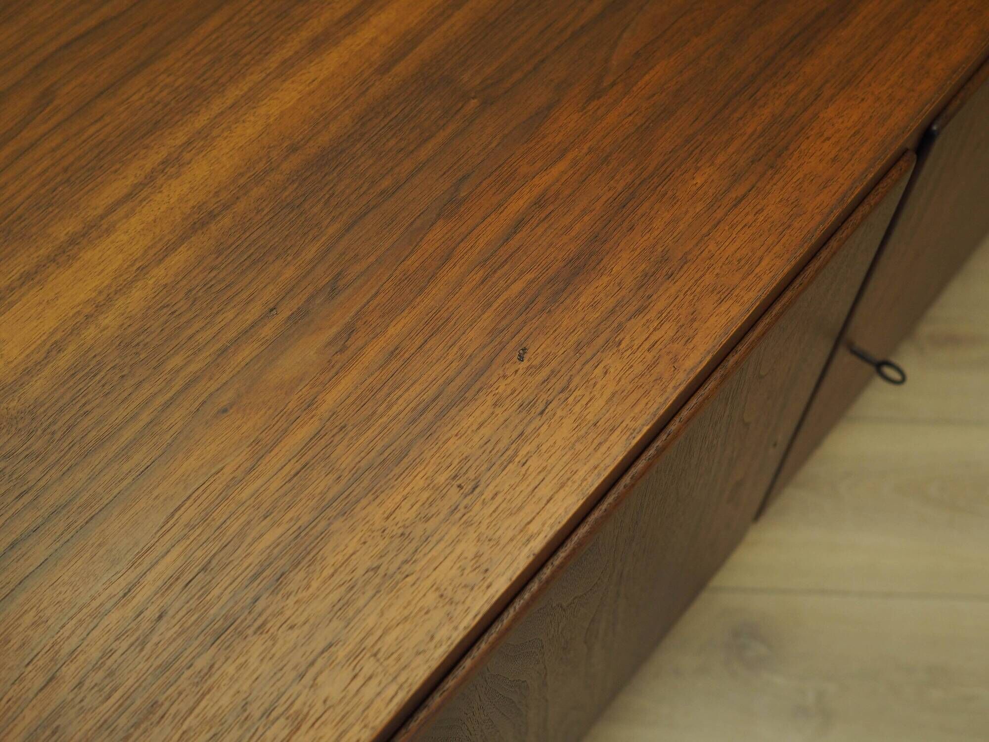 Walnut cabinet, Danish design, 1970s, designer: Carlo Jensen, manufacturer: