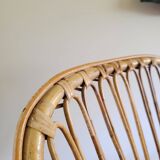 Vintage rattan armchair