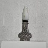 Vintage ceramic and opaline lamp