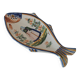 Coupelle poisson Quimper Henriot décor breton peint à la main