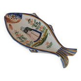 Fish bowl Quimper Henriot Breton decoration hand-painted