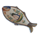 Coupelle poisson Quimper Henriot décor breton peint à la main