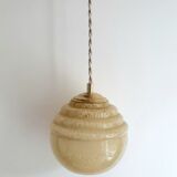 Yellow clichy hanging lamp