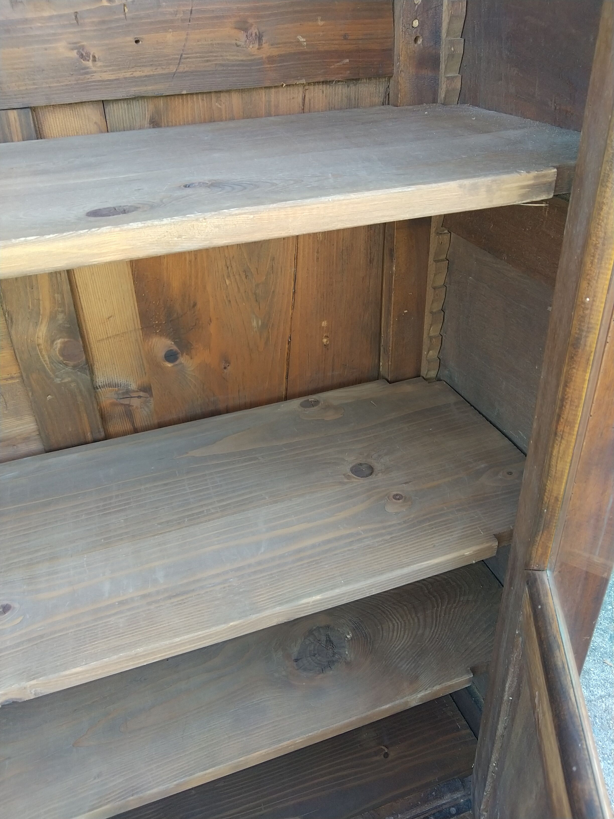 Louis Philippe walnut bookcase