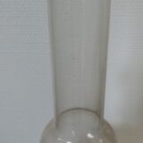 Amber glass kerosene lamp and pewter foot
