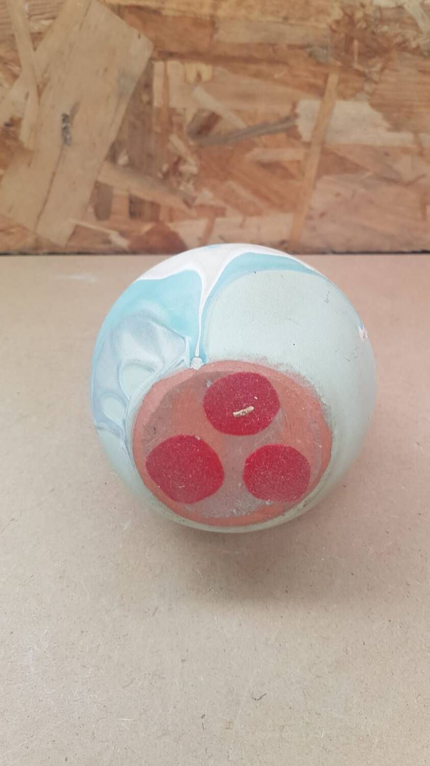 Old soliflore ball vase art plaça lloret vintage ceramic