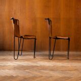 Stackable chairs by Raoul Guys, France 1950s