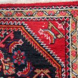 Handmade vintage Persian Hamadan rug 74cm x 129cm, 1960s