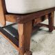 Brutalist Oak Wingback Lounge Chair, Netherlands, 1950s