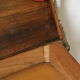 Old schoolboy walnut desk