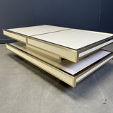 Vintage coffee table by Willy Rizzo for Mario Sabot, 1970s