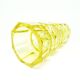 Art Deco vase, yellow crystal, design by J. Hoffmann, Moser, Czechoslovakia, 1930s