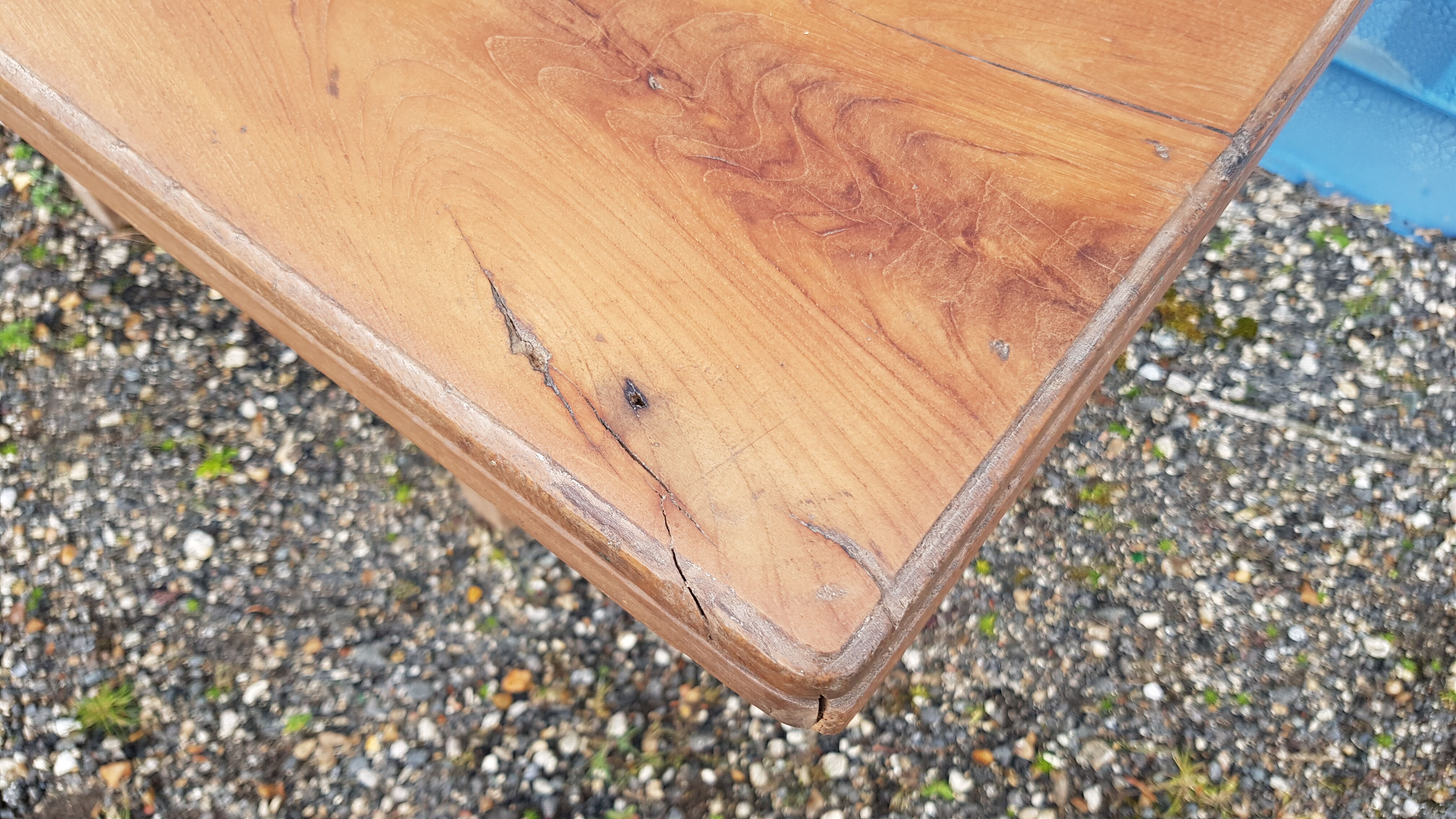 Old Burmese teak dining table