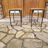 2 vintage bedside tables